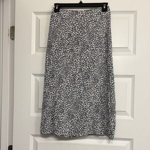 Brandy Melville Leopard Print A-Line Skirt